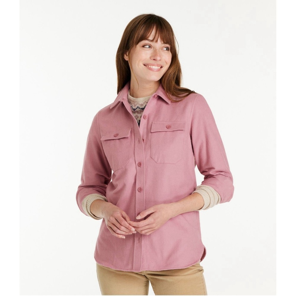 L.L. Bean -‎ Women's - Heritage Chamois Shirt - Medium - Camping Hiking